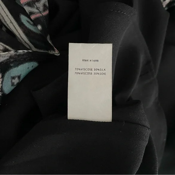 Ramy Brook Floral Savanna Print Maxi Silk Blend Halter Dress Women Size L - Picture 9 of 10